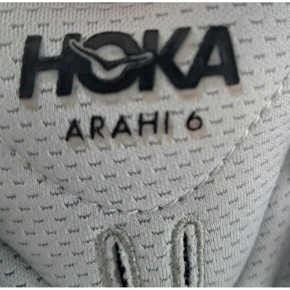 Hoka One One Men\'s 10.5 Wide Arahi 6 White Sneakers No Laces FLAW main image 5